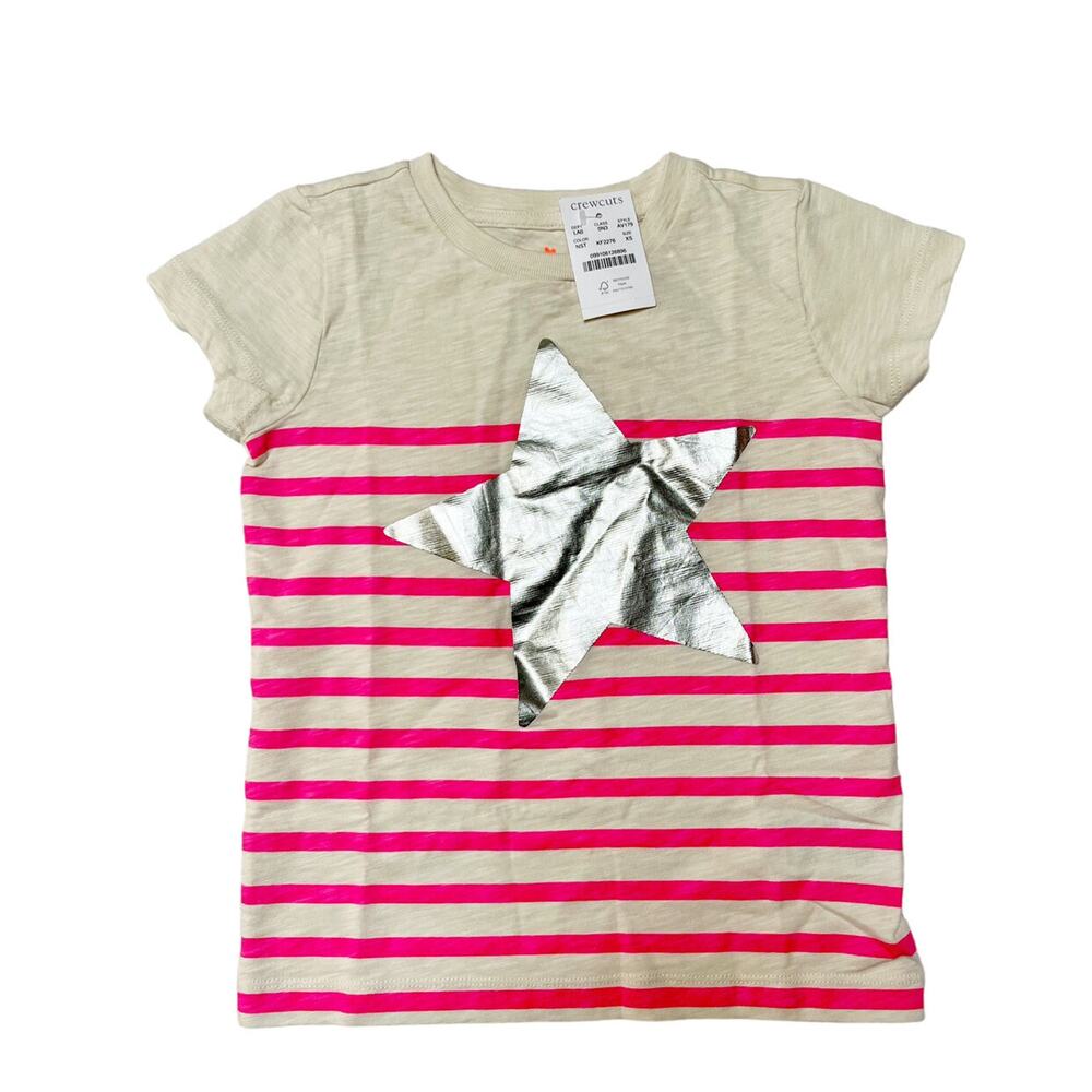NWT Crewcuts Foil Star Tee Size 4/5